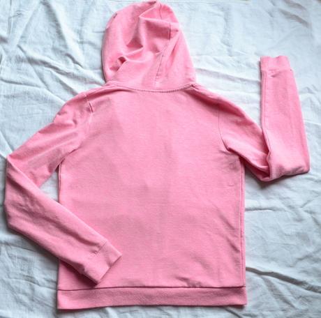 Bledoružová melírovaná mikina v 158/164, h&m,158