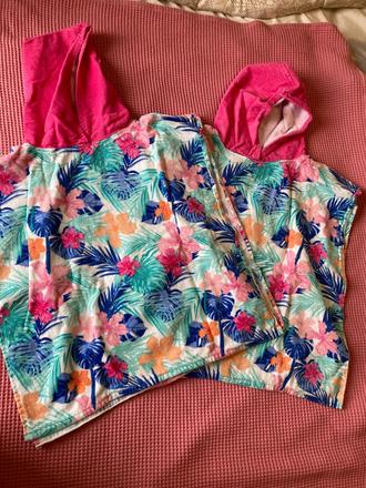 Pončo froté zn.lidl (veľ.uni, odhad 110-116), crivit,110