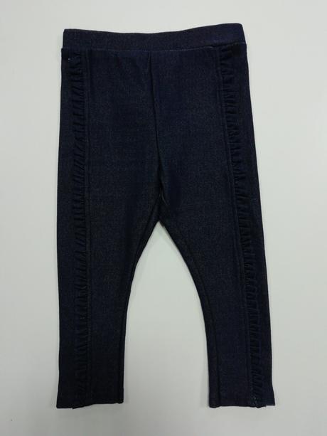 Modré legíny s volánikmi, primark,80