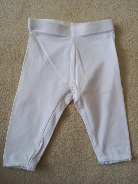 Biele leginy 68, mothercare,68