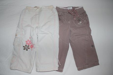 Zateplené nohavice next a george, 9/12 mes., next,80