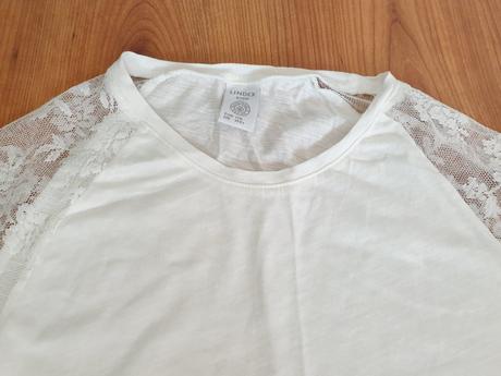Dievčenské tričko s krajkou, lindex,170