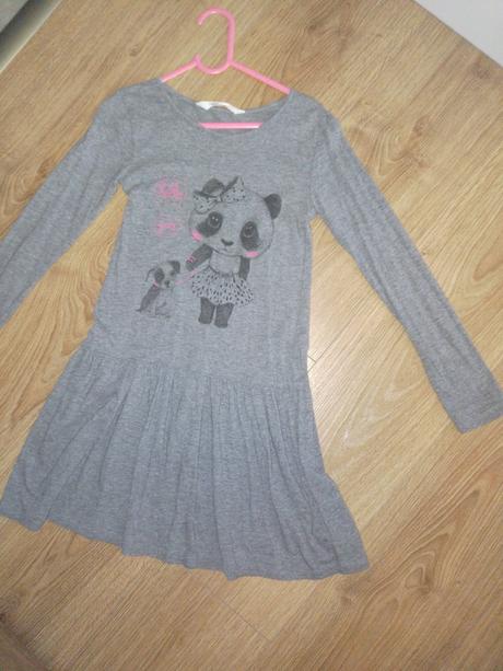 Šaty s pandou 128, h&m,128