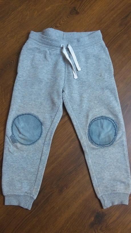 Tepláčky so záplatami, h&m,104