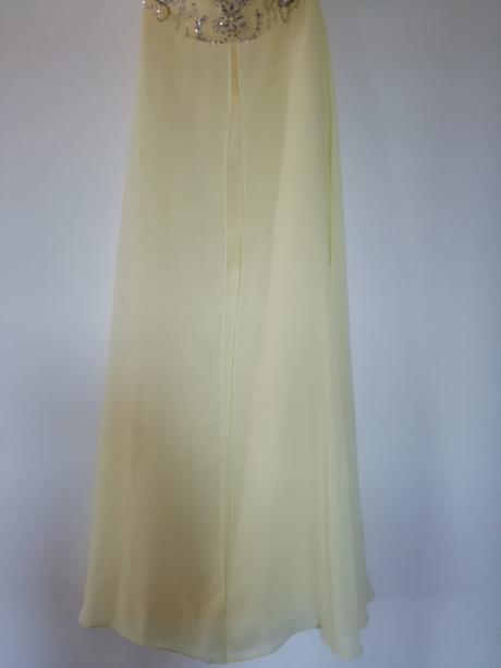 Spoločenské šaty - žlté, xs