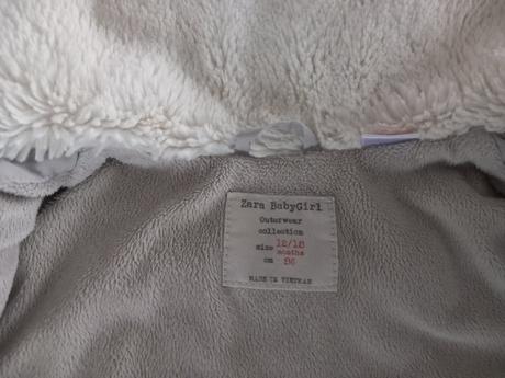 Zimná bundička zara veľ. 86, zara,86