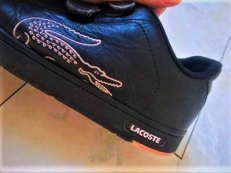 Kožené botasky č.40,5, lacoste,40