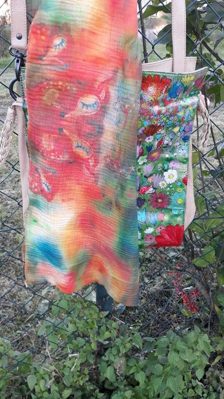 Veľký bavlnený šál srnky, xl