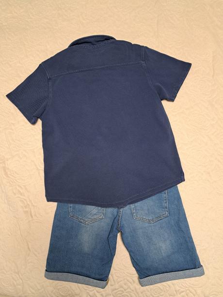 Letný komplet košeľa/rifľové kraťasy, zara,134