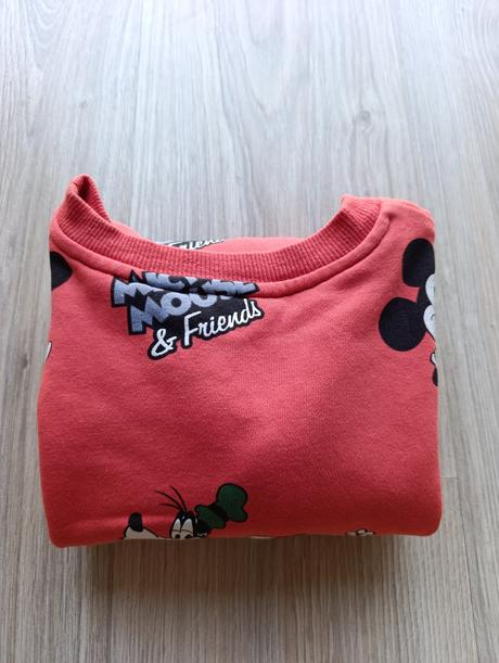 Uni oranžová mikina mickey, h&m,122