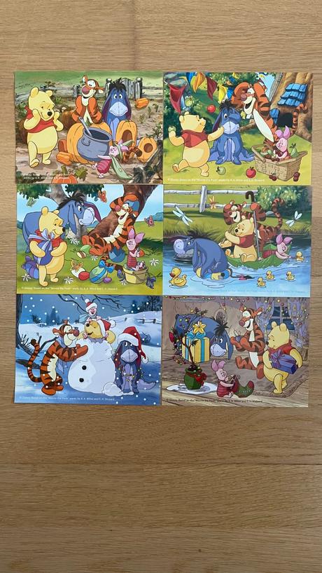 Drevené kocky macko pu,