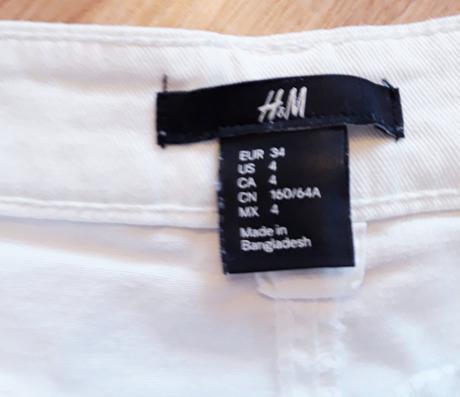 Riflové kratasky h&m č.34, h&m,34