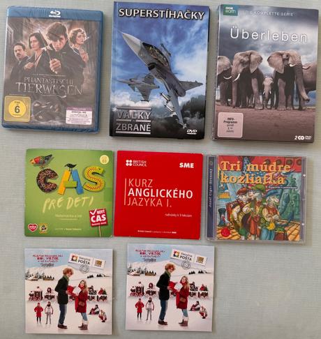 Dvd a cd pre deti,