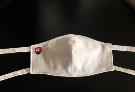 Obojstranné rúško so slovenským znakom bavlna,