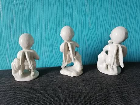 3 porcelánový anjelici, 