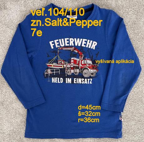 Predám tričká veĺ.110, 2ks, sergent major,110