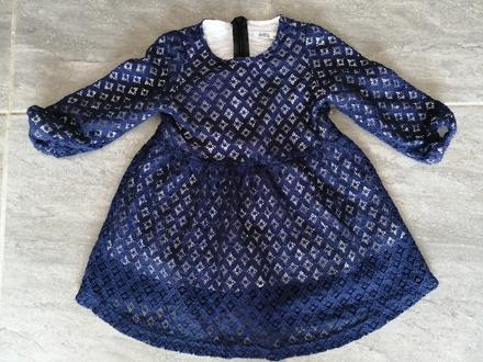 Bavlnené šatičky s podšívkou v98, 98