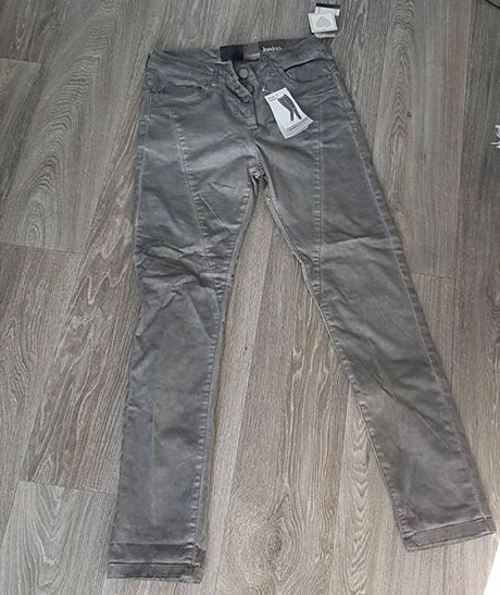 Šedé štýlové nohavice, 36
