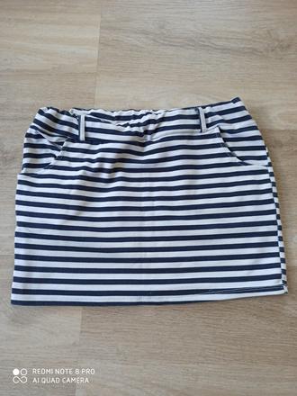 Pásikava sukňa+ tricko, s