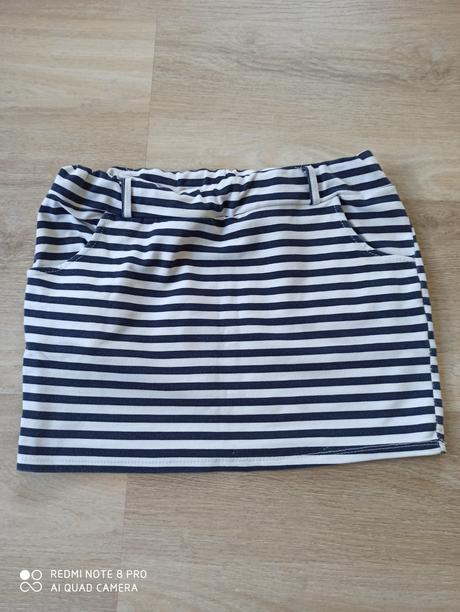 Pásikava sukňa+ tricko, s