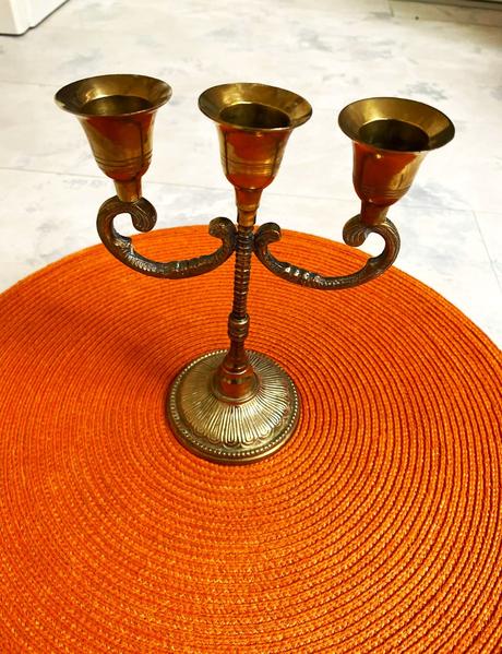 Starožitný svietnik kandeláber, 