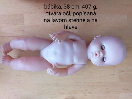 Bábika 38 cm,