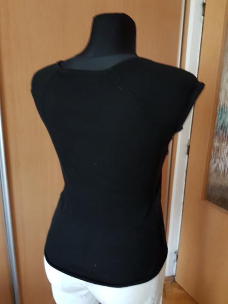 Čierne bavlnené tričko vel.m, m