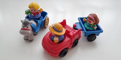 Dodávka so zvieratkami, veselá farma, kufor, 