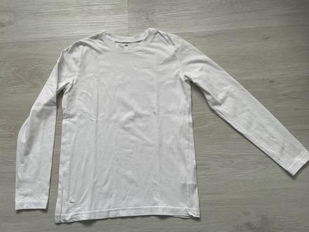Biele tricko vel.146-152, h&m,146