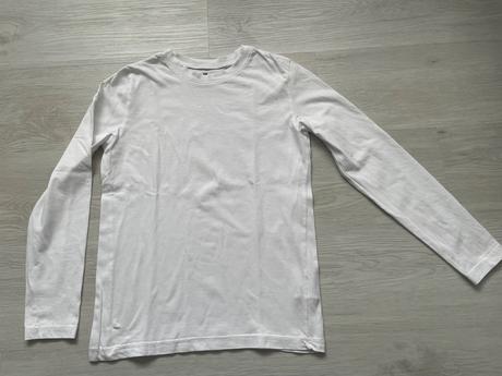 Biele tricko vel.146-152, h&m,146