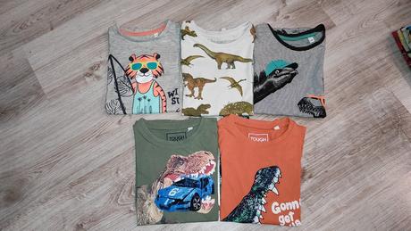 3 x tričko + 2 zadarmo, c&a,128