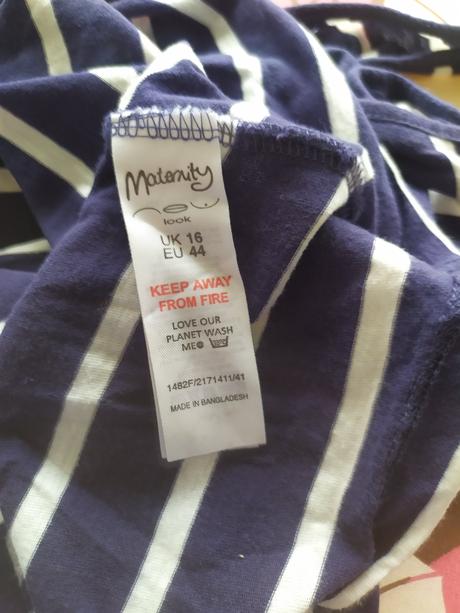 C301 tehotenske tricko ale d sa nosit aj normalne, new look,xl