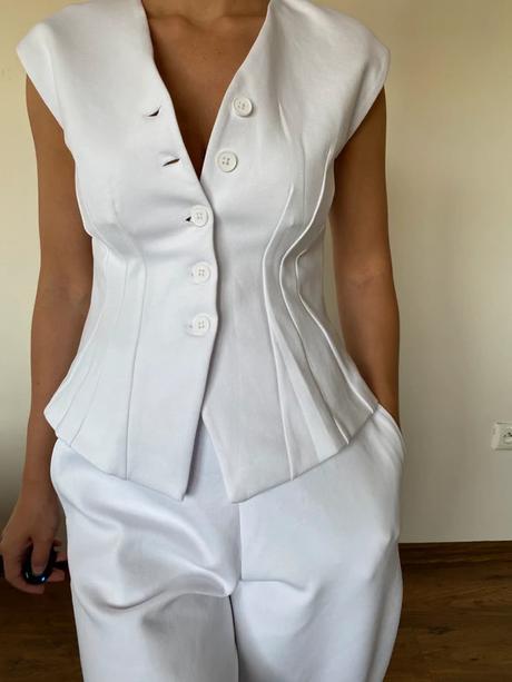 Zara bavlnená súprava s biela, zara,s