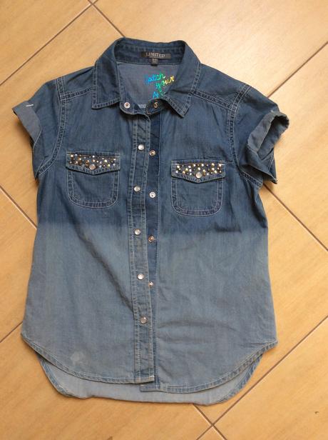 Riflová košeľa, marks & spencer,134