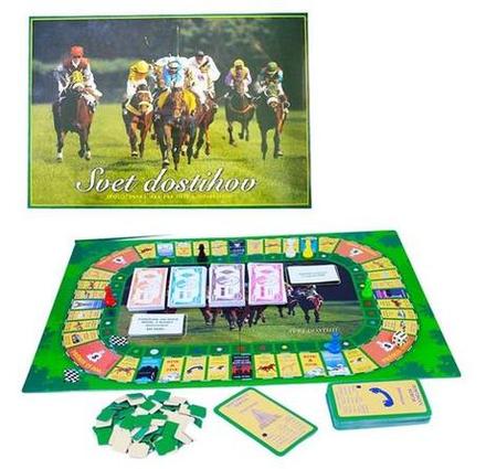 Spoločenská hra svet dostihov- poškodený obal, 