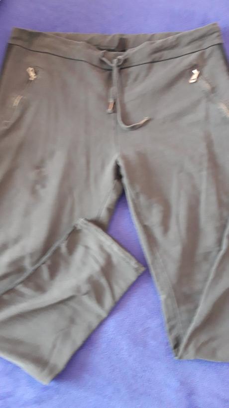 Elegantné nohavice - antracit, xxl