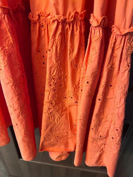 Oranžové šaty zara l, zara,l