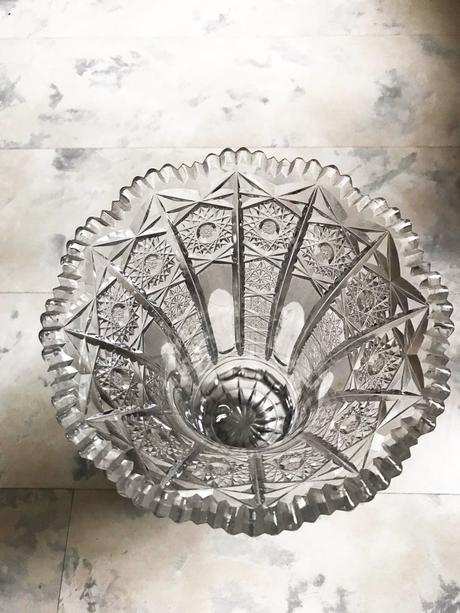 Masívna kryštálová váza bohemia,