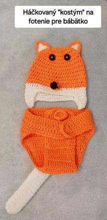 Háčkovaný kostým na novorodenecké fotenie, 62