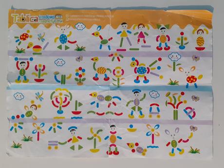 Tabuľka 3v1 - magnet, krieda a white board, 