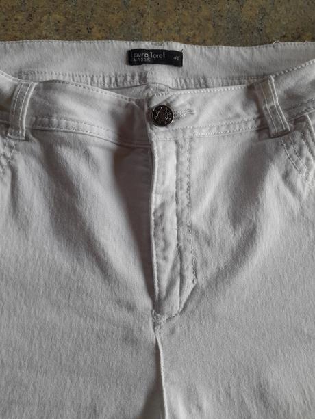 Biele  nohavice laura toreli, 46