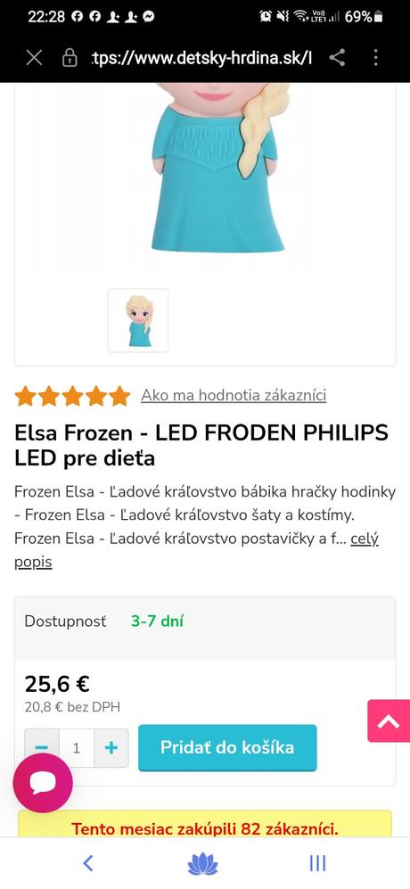 Lampičky philips elza a olaf, 