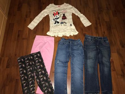 Dievčenský balík - minnie - 5 vecí, 122–134