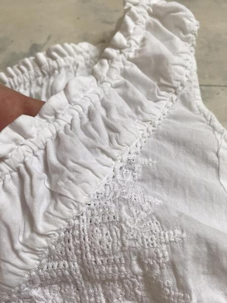 Romantická madeirová blúzka, h&m,xl