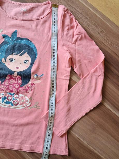 Tričko s dievčatkom, c&a,128