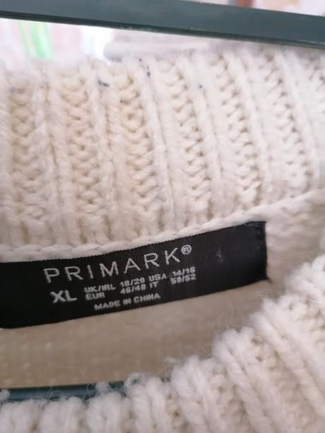 Pletená vesta so všitou košeľou, primark,xl