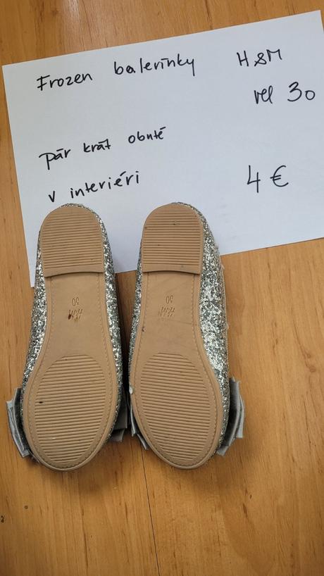 Balerinky frozen  h&m veľ 30, h&m,30