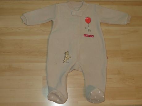 Velúrový overal macko pooh - veľ. 68, disney,68