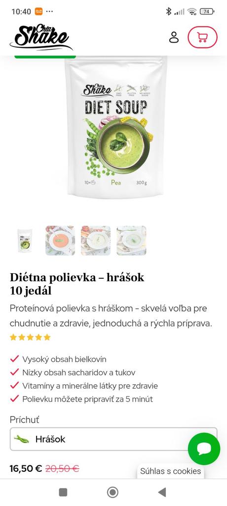 Diétna polievka 10 jedál - chiashake,
