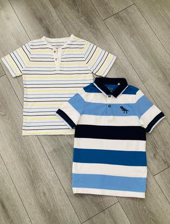 2x tričko + polo tričko dinko v. 128, c&a,128